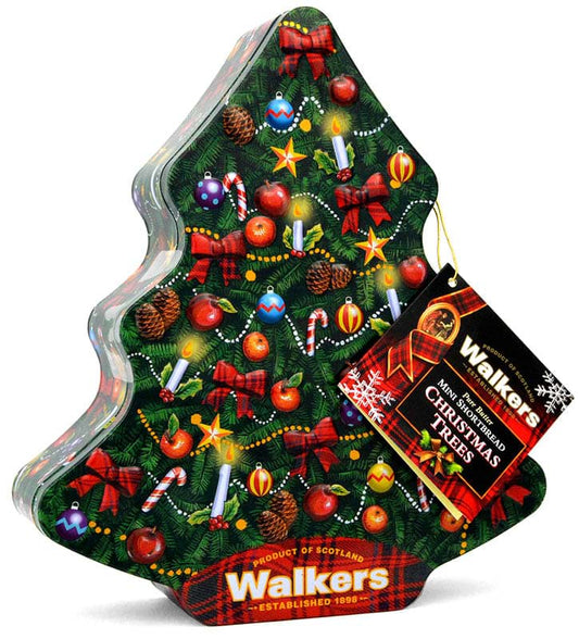 Walkers Shortbread All Butter Christmas Trees Biscuit Tin  225g
