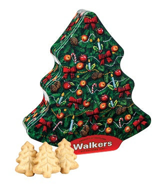 Walkers Shortbread All Butter Christmas Trees Biscuit Tin  225g