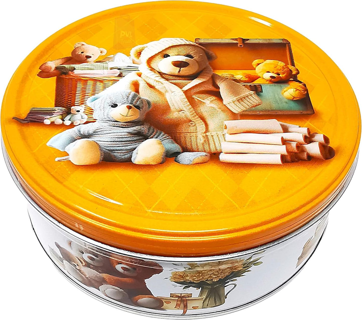 Jacobsen's of Denmark Danish Butter Cookies in Cute Teddies Tin 150g - SMALL TIN SIZE - Adorable Teddies - Biscuit Gift for Women, Men & Kids - Mothers Day Gifts