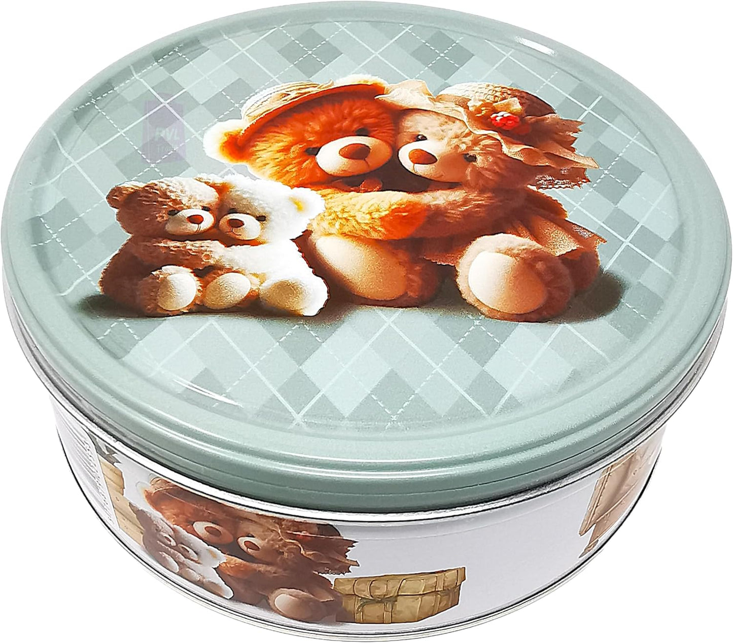 Jacobsen's of Denmark Danish Butter Cookies in Cute Teddies Tin 150g - SMALL TIN SIZE - Teddy Hugs - Biscuit Gift for Women, Men & Kids - Mothers Day Gifts
