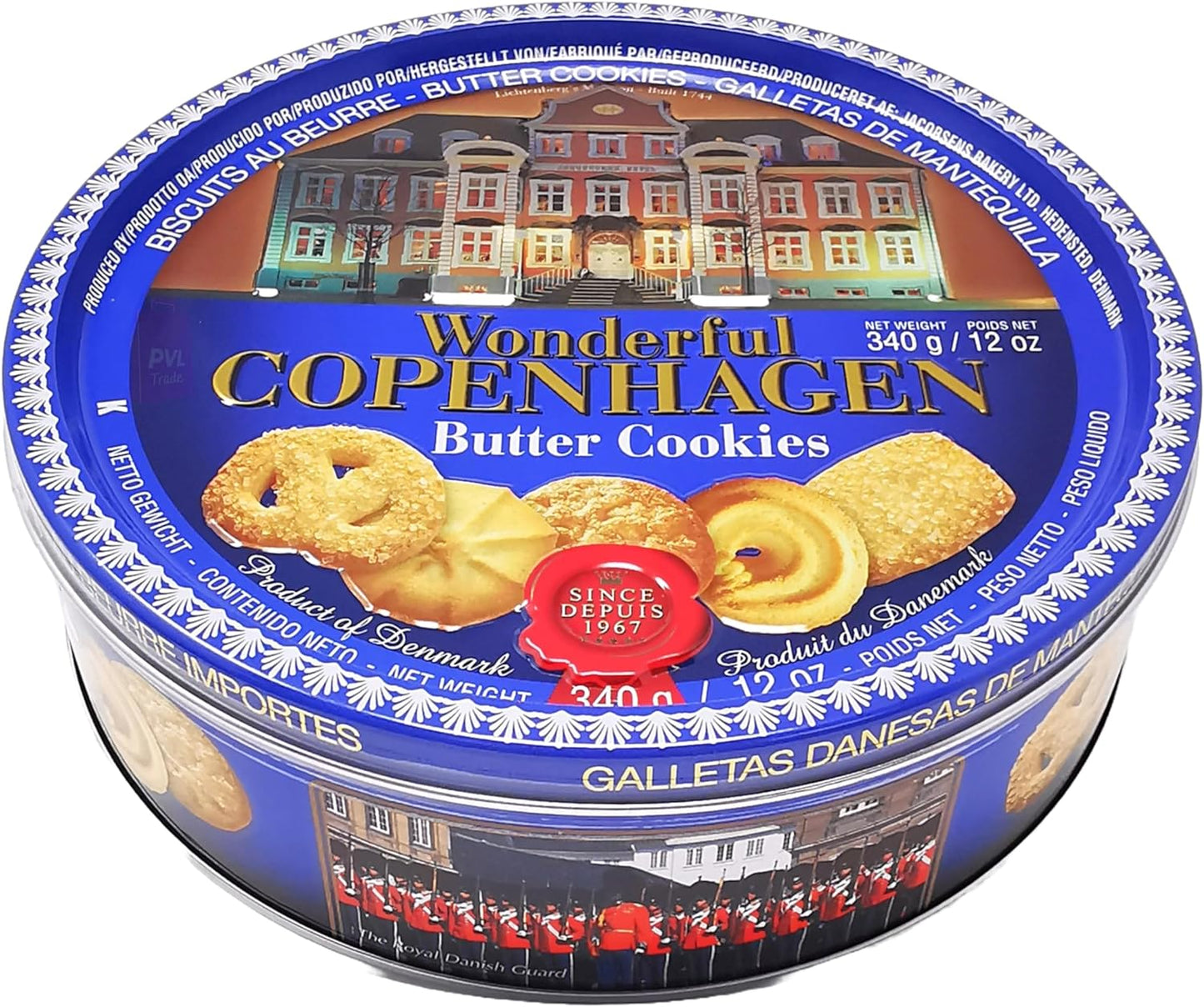 Danish Butter Cookies 340g (12 Ounce) with 32% Butter Content | Pallet (Email us to negotiate pricing and availability)