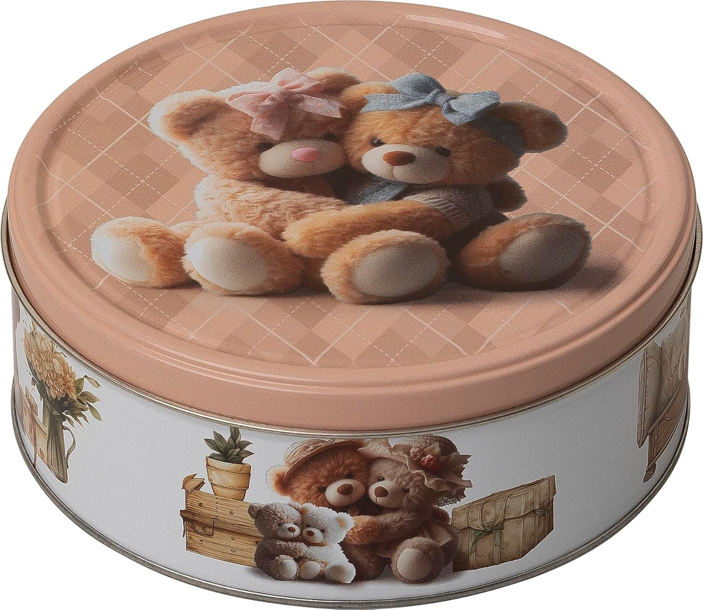 Jacobsen's of Denmark Danish Butter Cookies in Cute Teddies Tin 150g - SMALL TIN SIZE - Lovely Teddies - Biscuit Gift for Women, Men & Kids - Mothers Day Gifts