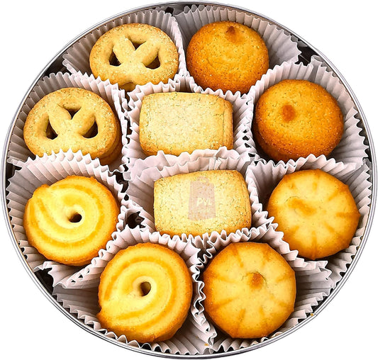 The Original Danish Recipe Butter Cookies Assortment 454g (16 Ounce)