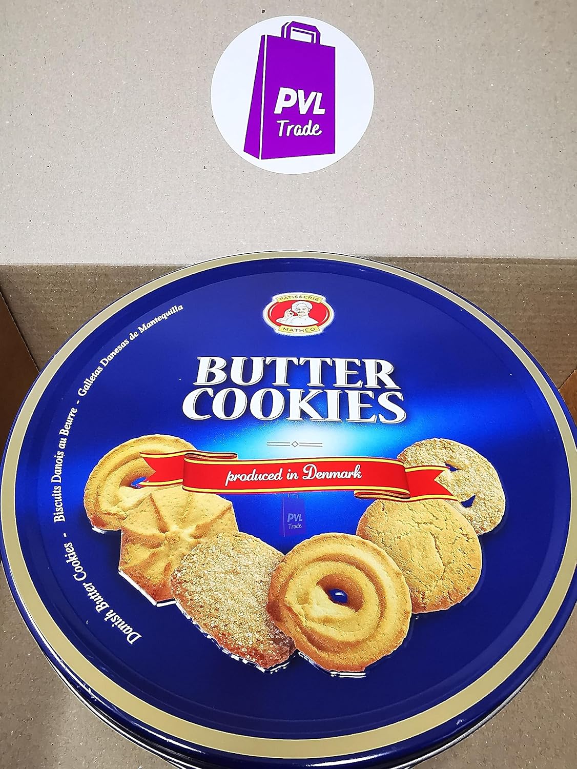 The Original Danish Recipe Butter Cookies Assortment 454g (16 Ounce)