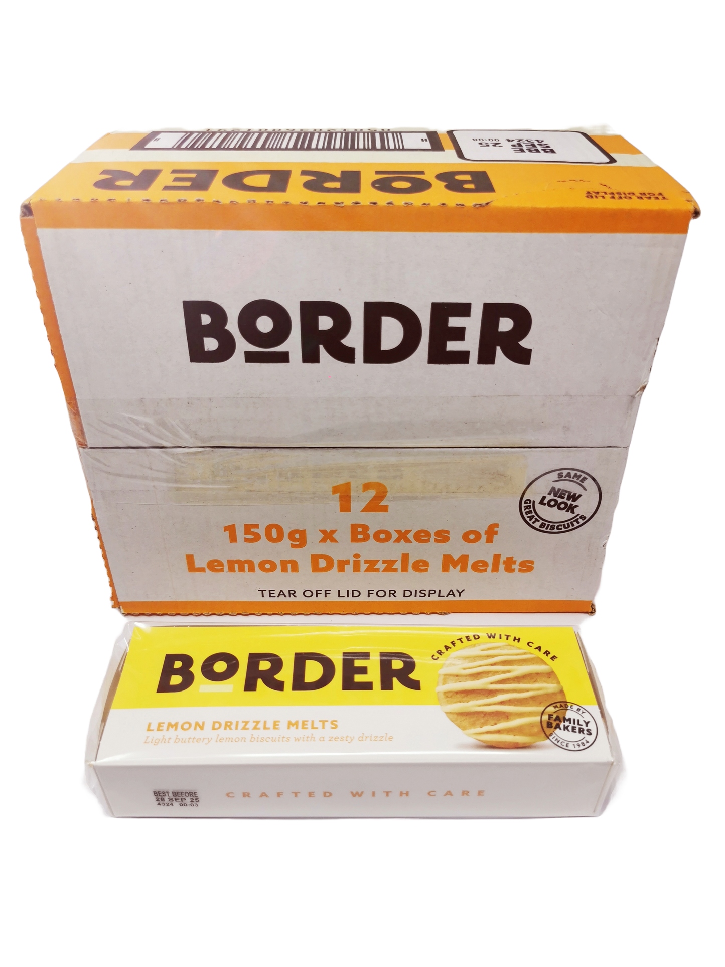 Borders Biscuit Lemon Drizzle 150g | Pack of 12