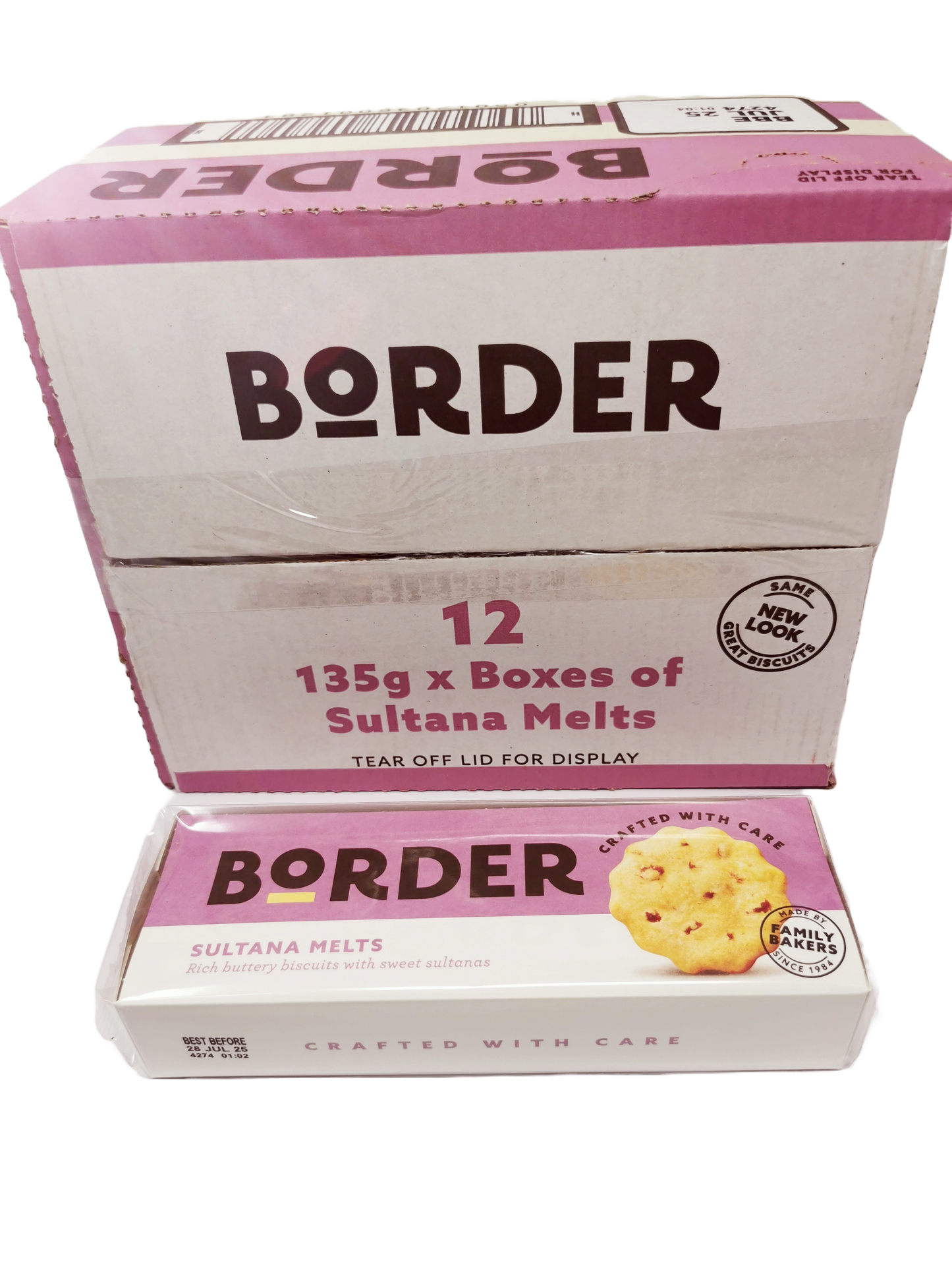 Borders Biscuit Sultana Melt 135g | Pack of 12