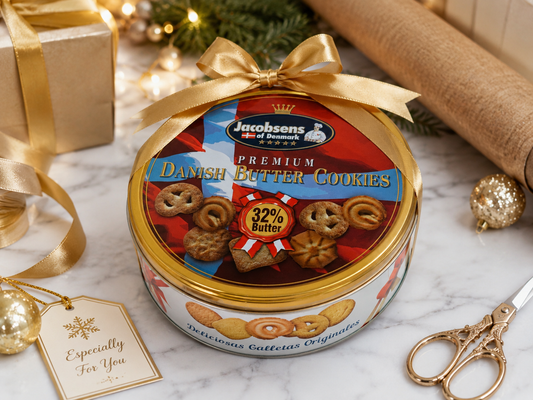 Jacobsens of Denmark Premium Danish Butter Cookies – 32% Butter