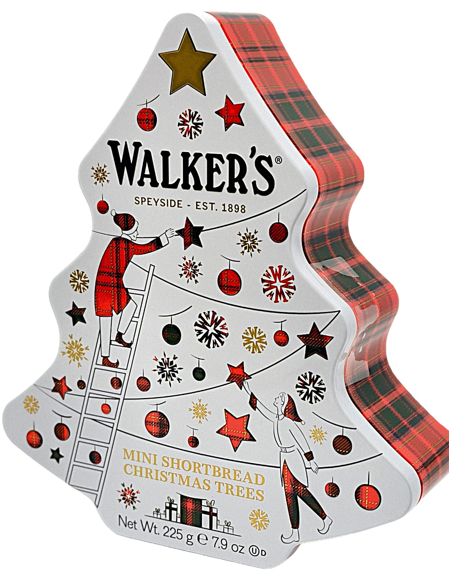 Walkers Shortbread All Butter Christmas Trees Biscuit Tin 225g