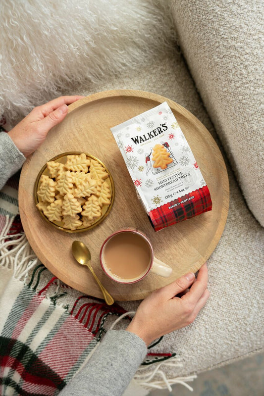Walker's Shortbread All Butter Mini Stars and Mini Christmas Trees Biscuits Pouch