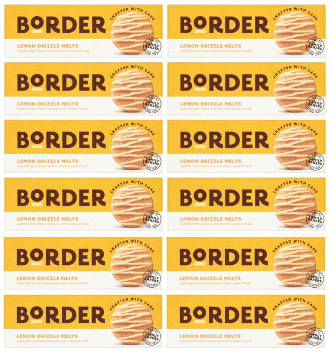 Borders Biscuit Lemon Drizzle 150g | Pack of 12