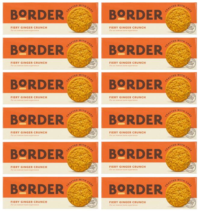 Borders Biscuit Fiery Ginger Crunch 135g | Pack of 12