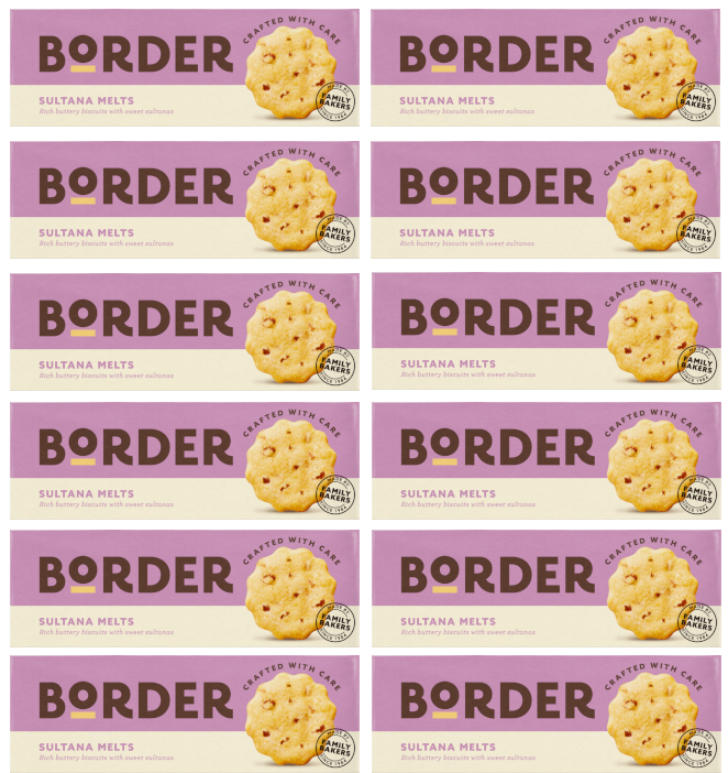 Borders Biscuit Sultana Melt 135g | Pack of 12