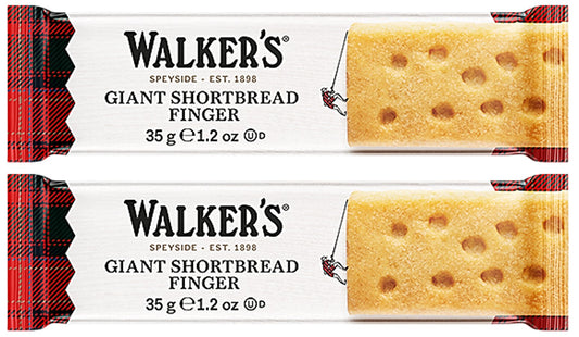 Walker's All Butter Giant Shortbread Fingers Biscuits - DISPLAY BOX (40 x 35g)