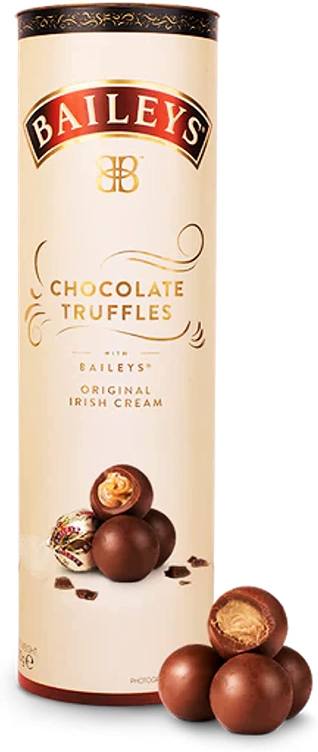 Baileys Salted Caramel Easter Egg with Embossed Squares and Baileys Original Chocolate Truffles Tube | Chocolate Easter Egg Gift | Mothers Day | Thank You