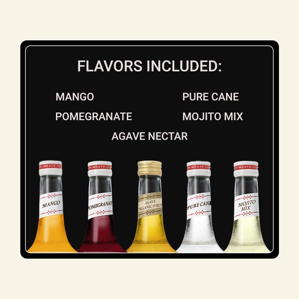 MONIN Premium Cocktail Syrup Gift Set (50mlx5)