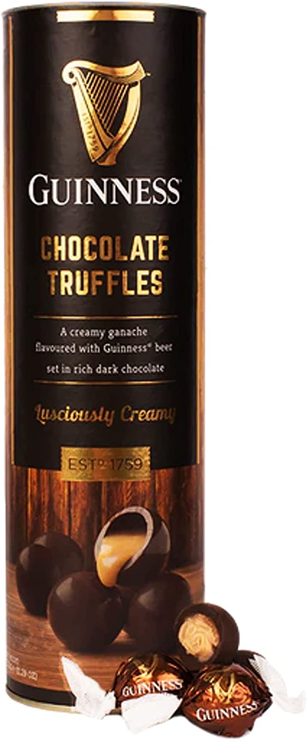 Guinness Dark Chocolate Easter Egg with Mini Pints and Guinness Dark Chocolate Truffles Tube | Chocolate Easter Egg Gift | Guinness Lover Gift