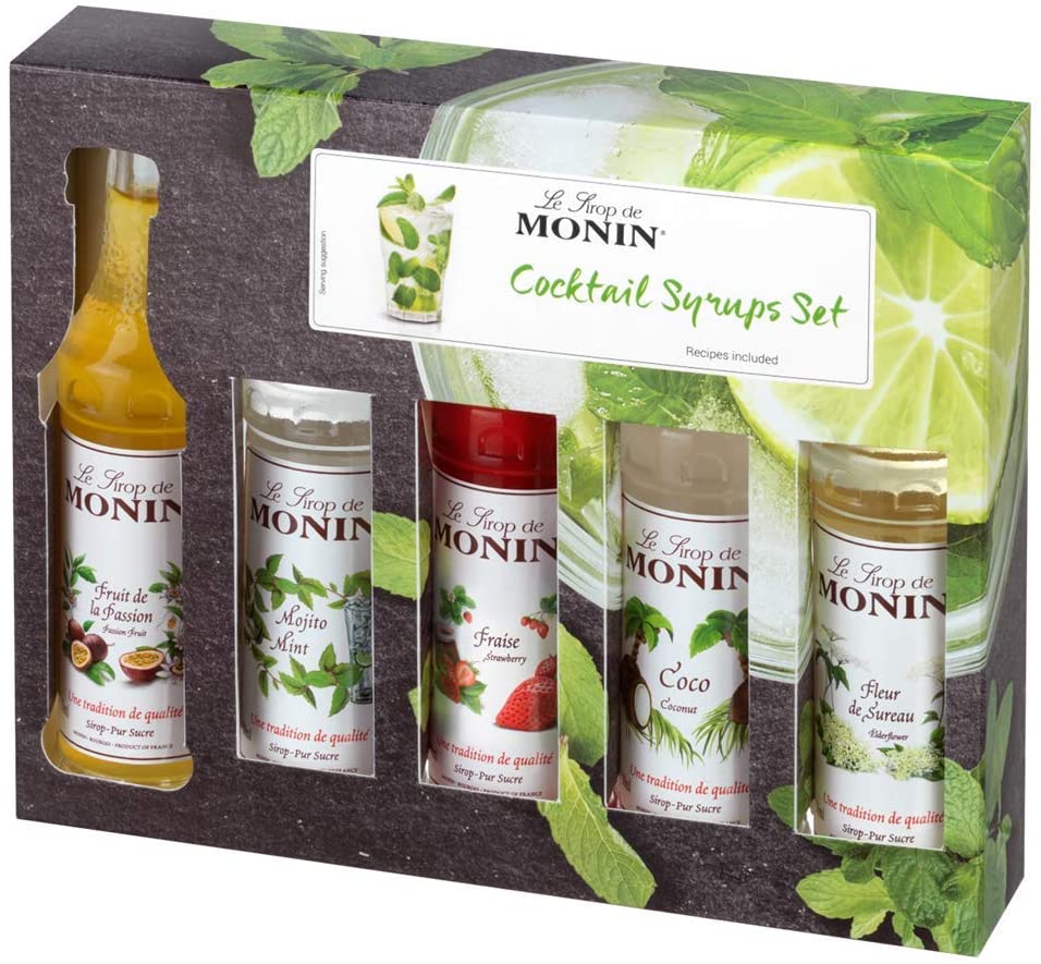 MONIN Premium Cocktail Syrup Gift Set (50mlx5)
