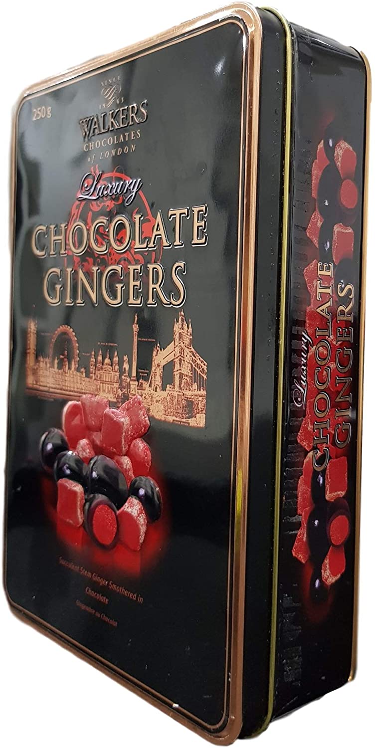 Walkers Luxury Chocolate Gingers Tin 250g