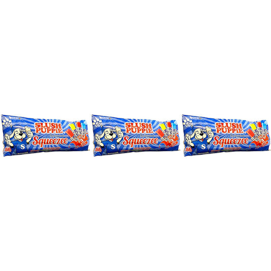 Slush Puppie The Original Squeezee - Pack of 3 (Total of 30 x Freeze Pops 60ml)