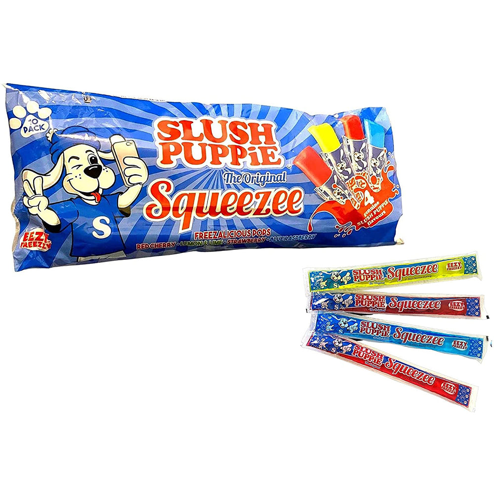 Slush Puppie The Original Squeezee - Pack of 3 (Total of 30 x Freeze Pops 60ml)