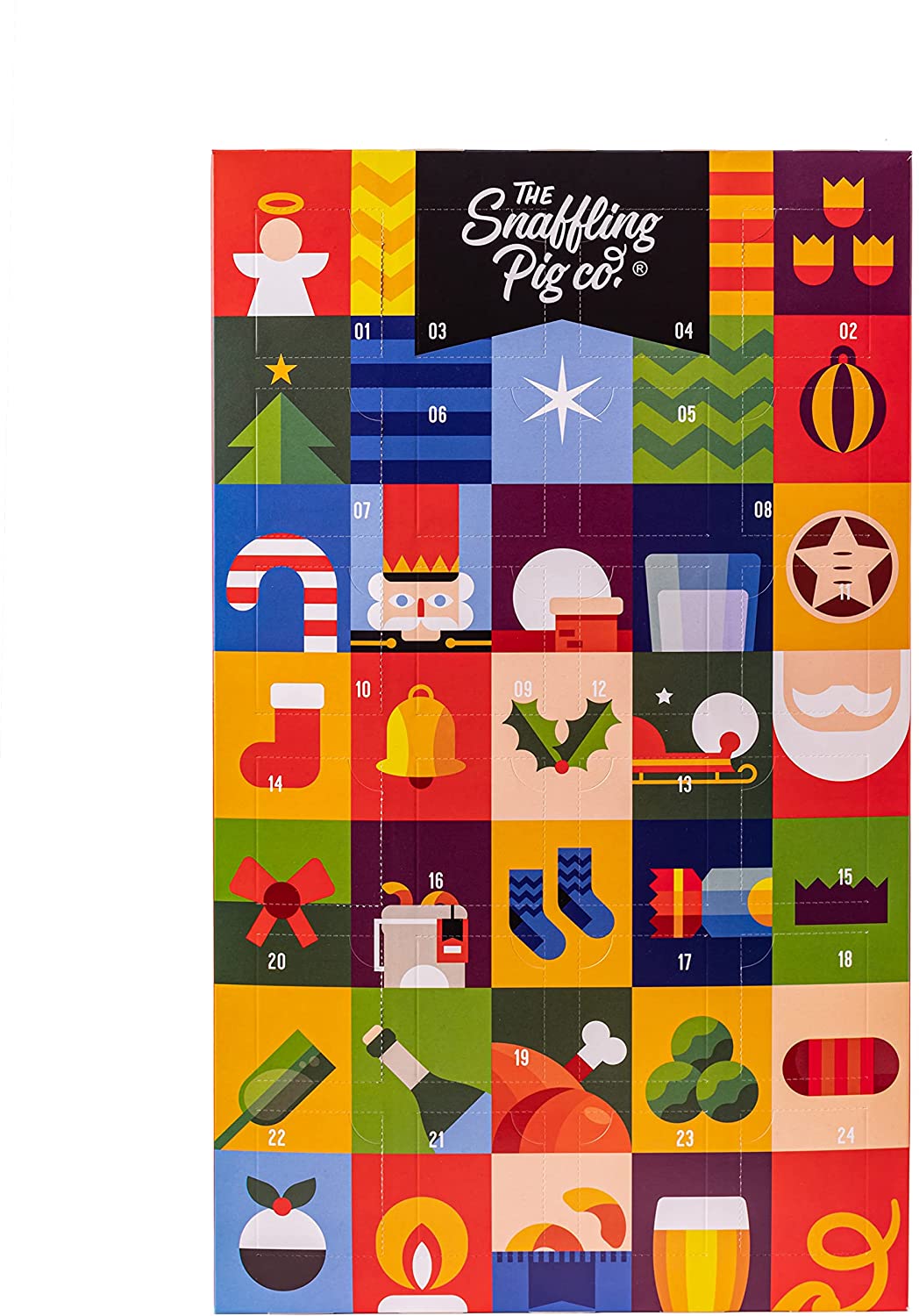 Snaffling Pig Pork Crackling Advent Calendar 2021 - 6 Award-Winning Flavours Inside, Keto, High protein, Plastic Free Packaging