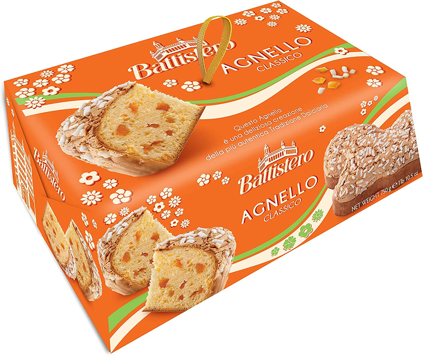 Battistero Agnello Colomba Classico - Traditional Italian Easter Cake 750g