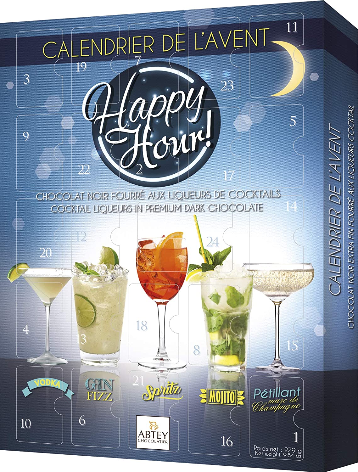 ABTEY Chocolatier Night time Happy Hour Advent Calendar 279g
