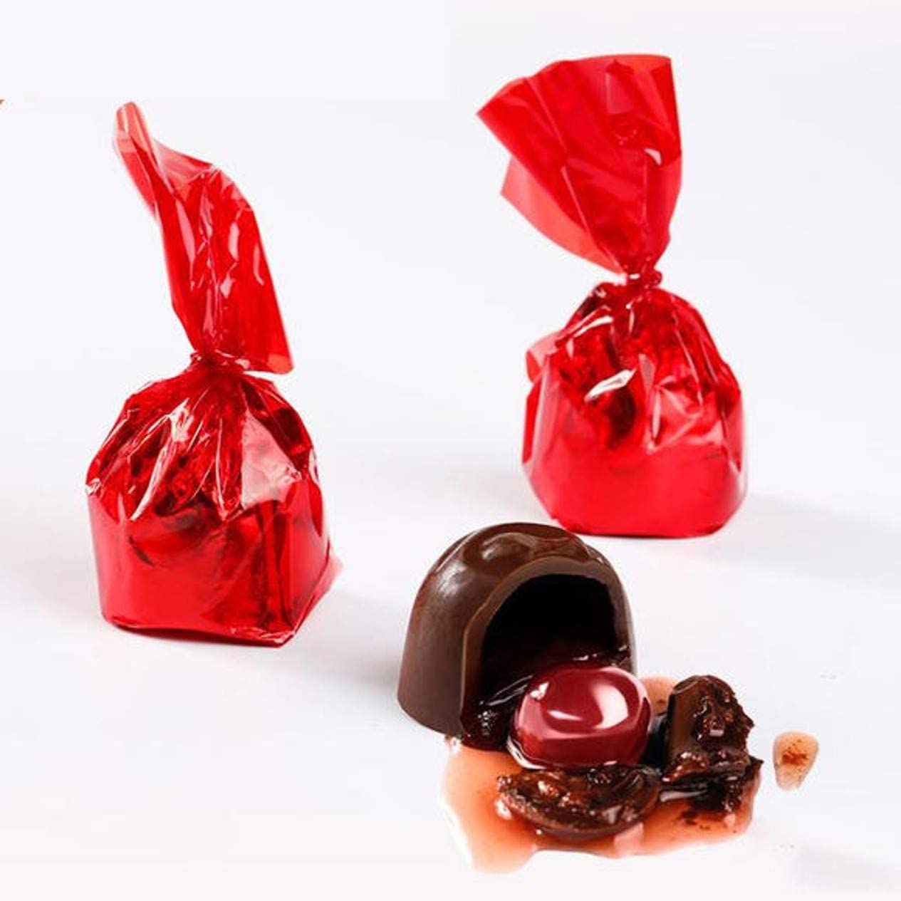 Hamlet Cupido Cherises Belgian Chocolates - Dark Chocolate Cherry Liqueur in Heart Shaped Gift Box
