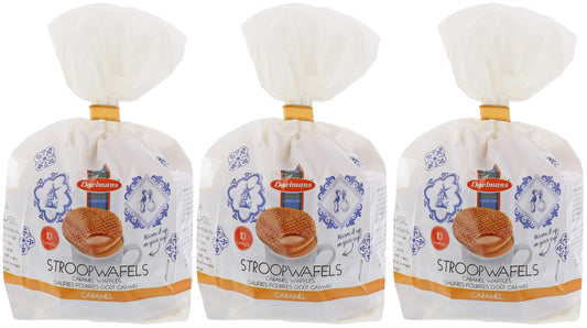Stroopwafels Pack of 3 - (3x10) Caramel Waffles (290g)
