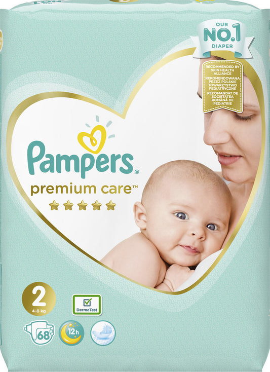 Pampers Premium Care Size 2, 68 Nappies