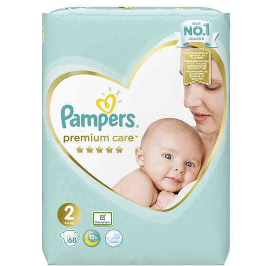 Pampers Premium Care Size 2 (4-8 kg) (x68 Nappies)