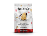 Walker's Shortbread All Butter Mini Stars and Mini Christmas Trees Biscuits Pouch