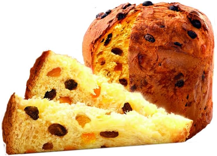 GranDuCale Italian Traditional Panettone Cake with Candied Fruit 500g