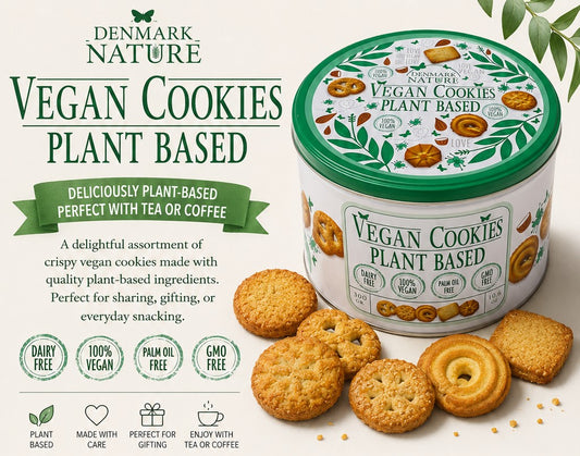 Denmark Nature Vegan Cookies Plant Based Gift Tin  | 300g
