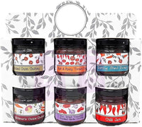 Bramble Chutney Gift Pack - Caramelised Onion, Dried Tomato & Smoked Garlic, Gardener's Choice, Potting Shed Pickle, Hot & Spicy Tomato, Chilli Jam - 6 x 35g Jars