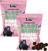 EPIC American Style Large Gluten Free & Vegan Marshmallows (2 x 200g) with Dairy Free Choccy Buttons (25g)