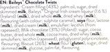 Milk Chocolate Twist Wafer Rolls Infused with Baileys Irish Cream Liqueur - Pack of 2 x 107g