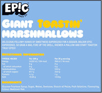 EPIC American Style GLUTEN FREE Giant Toasting Marshmallows (White & Pink) Pack of 2 x 500g