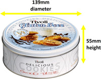 Tivoli GLUTEN FREE Chocolate Chip Butter Cookies 142g (5 Ounce) in Embossed Tin - Biscuit Tin Gift for Women, Men & Kids