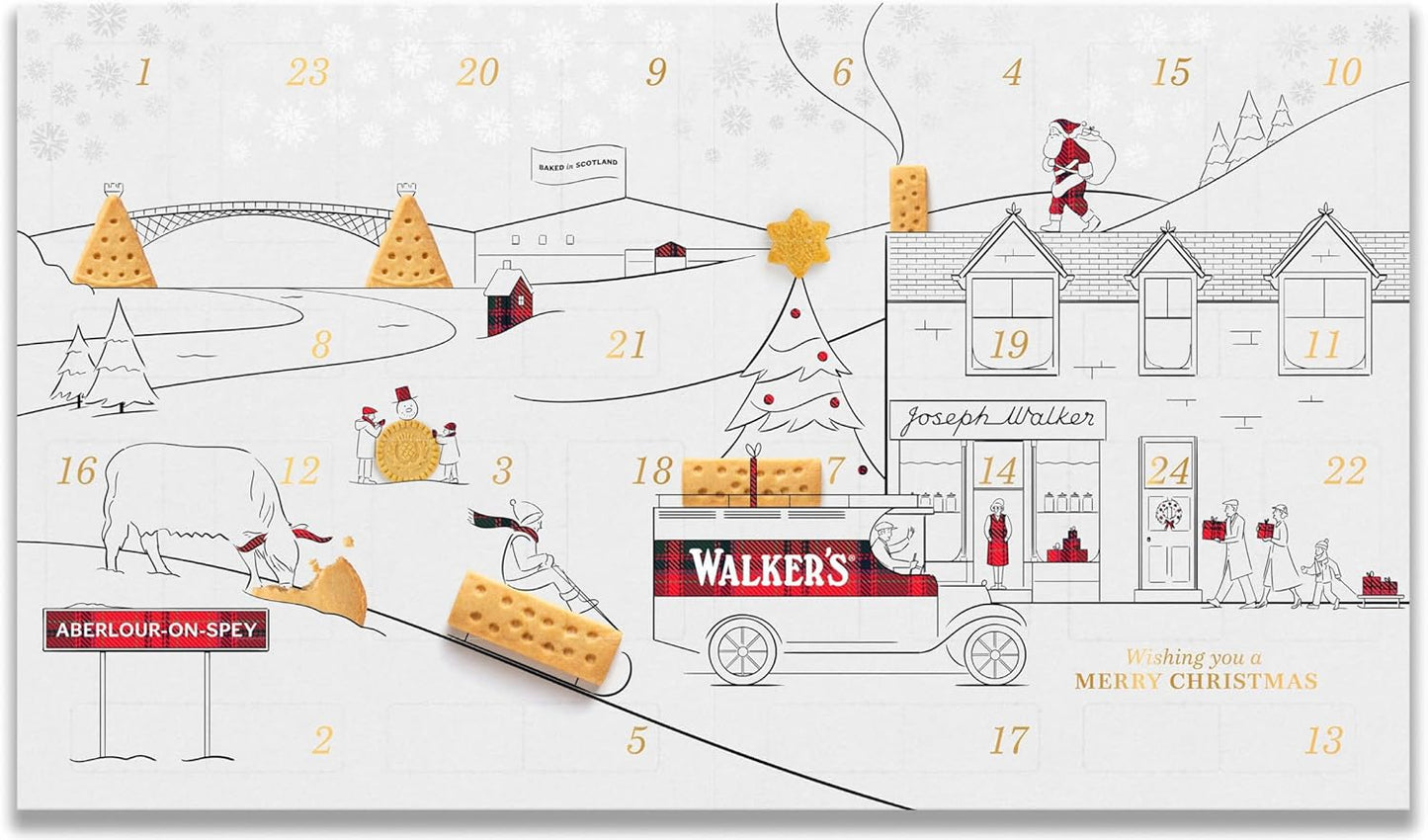 Walkers All Butter Shortbread Advent Calendar Limited Edition 294g