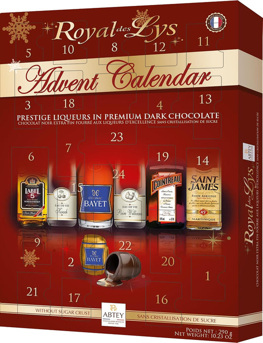 ABTEY Royal de Lys Chocolate Liqueur Advent Calendar 290g
