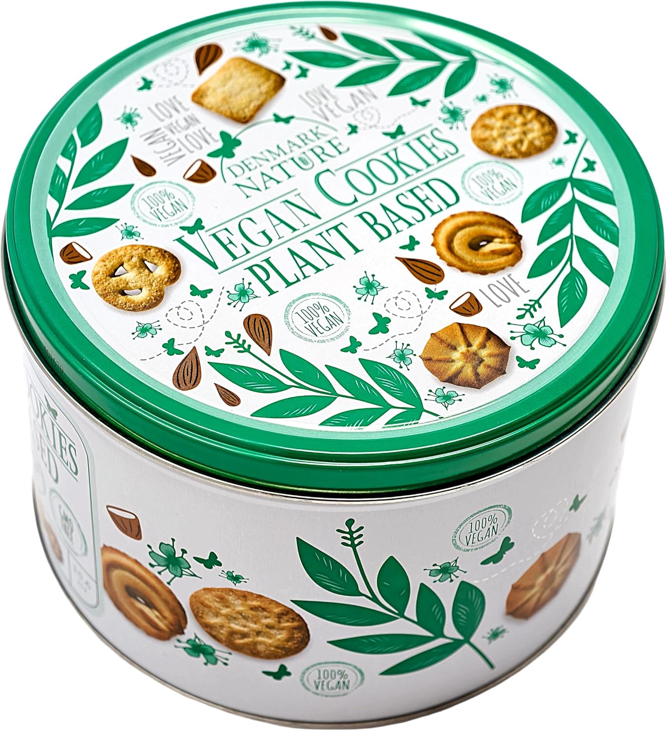 Denmark Nature Vegan Cookies Plant Based Gift Tin  | 300g