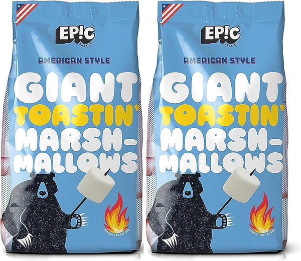 EPIC American Style GLUTEN FREE Giant Toasting Marshmallows (White & Pink) Pack of 2 x 500g