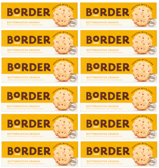 Borders Biscuit Butterscotch Crunch 135g | Pack of 12