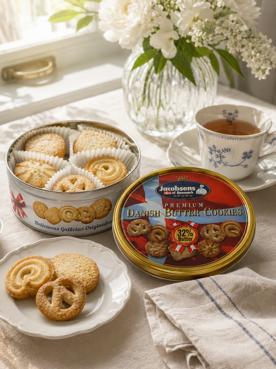 Jacobsens of Denmark Premium Danish Butter Cookies – 32% Butter