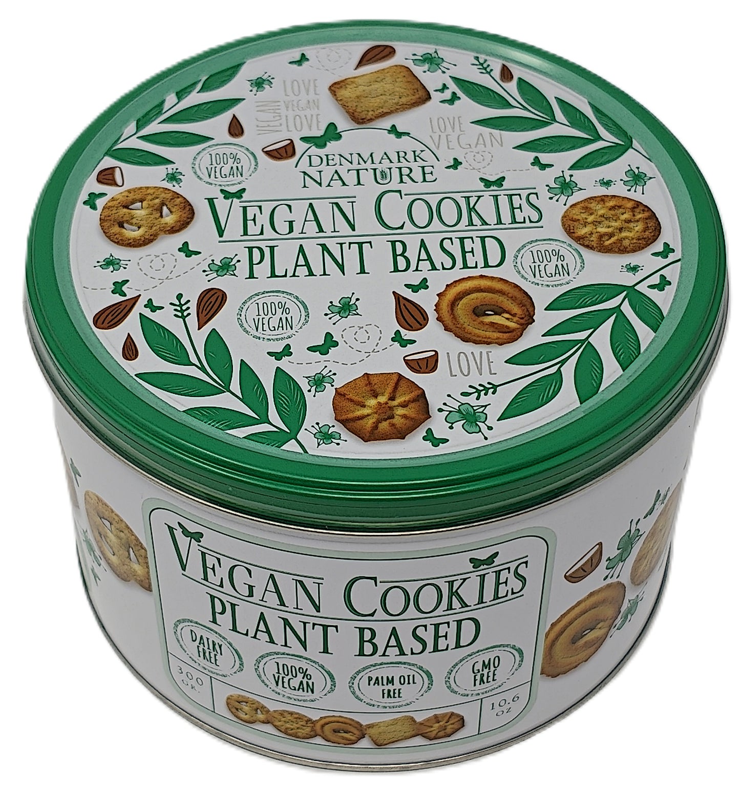 Denmark Nature Vegan Cookies Plant Based Gift Tin  | 300g