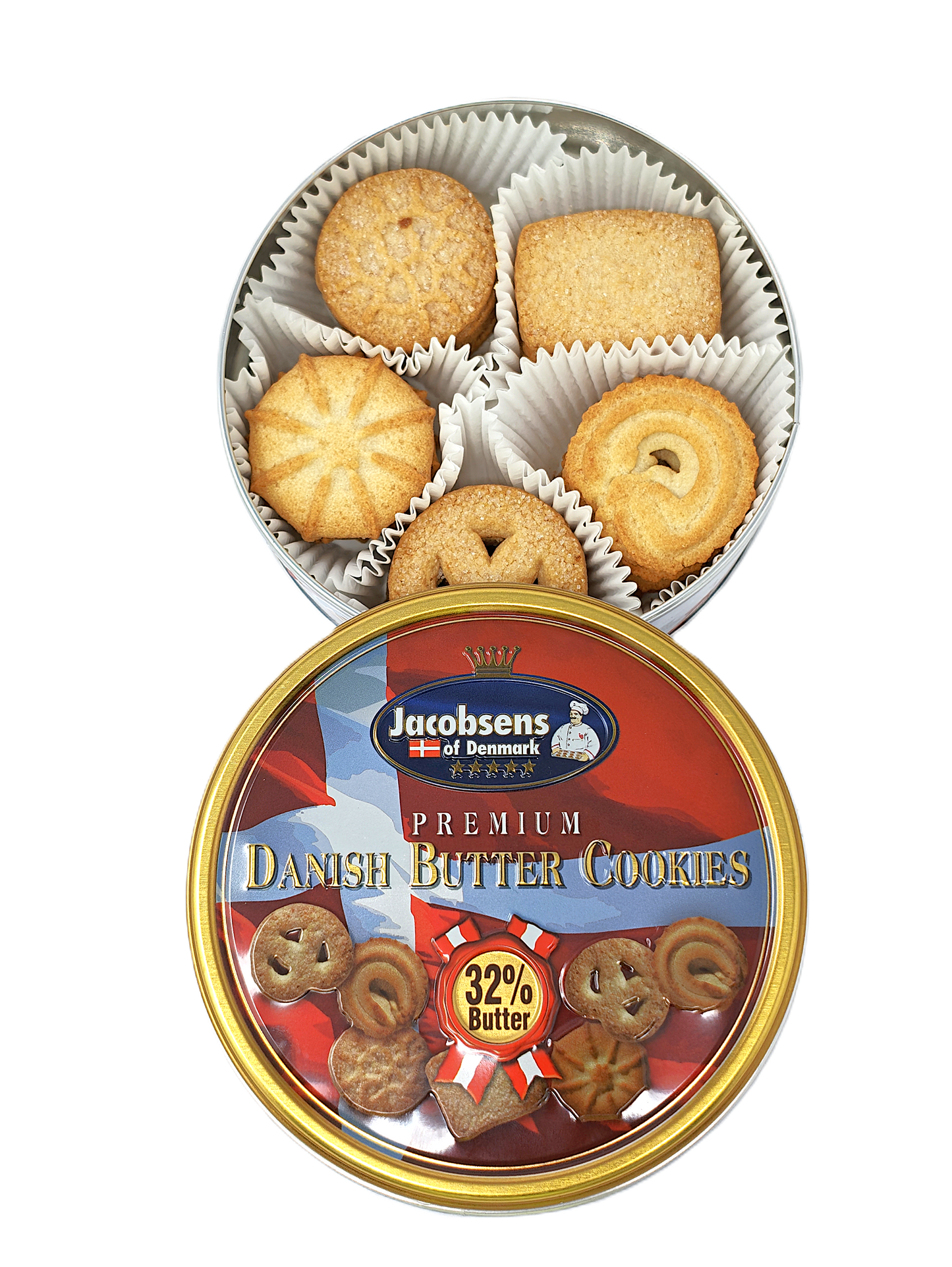 Jacobsens of Denmark Premium Danish Butter Cookies – 32% Butter contents