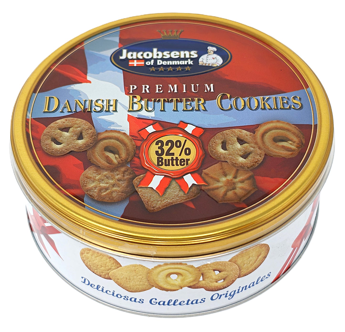 Jacobsens of Denmark Premium Danish Butter Cookies – 32% Butter contents