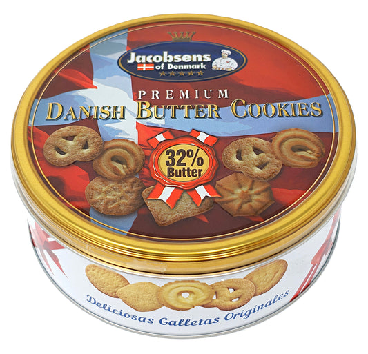 Jacobsens of Denmark Premium Danish Butter Cookies – 32% Butter contents