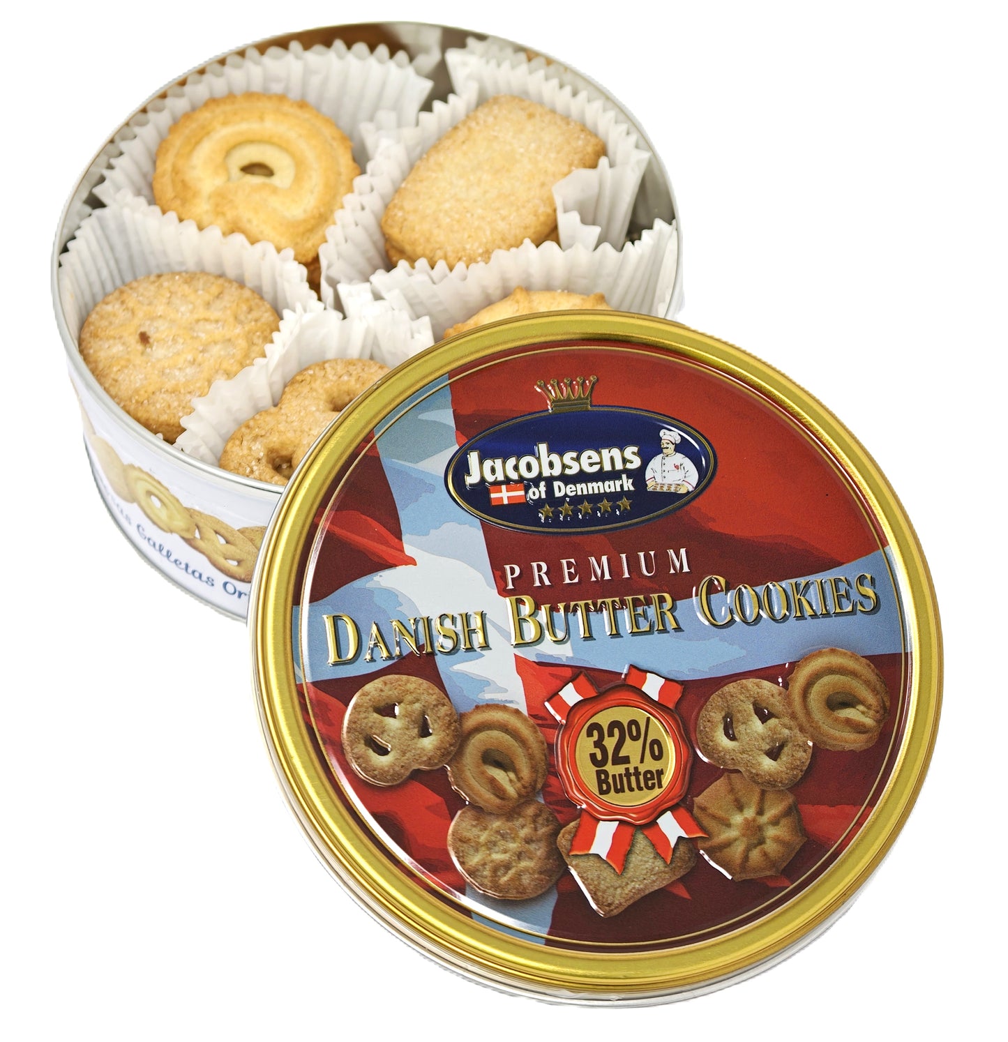 Jacobsens of Denmark Premium Danish Butter Cookies – 32% Butter contents